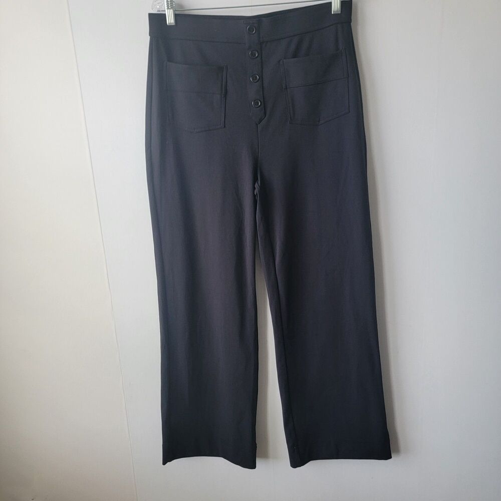 halara High Waisted Button Multiple‎ Pockets Straight Leg sz xL Casual Pants